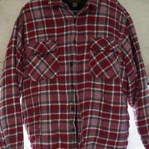Faded Glory Flannel Jacket Overcoat Size XL